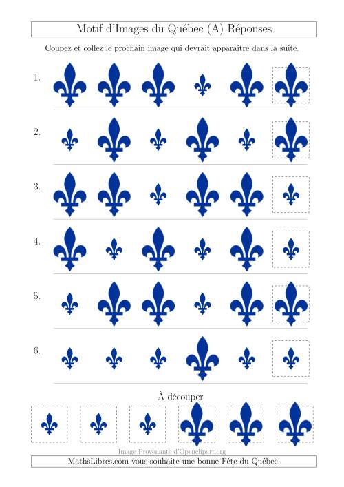 Motif d'Images du Québec avec Comme Attribut la Taille (A) page 2