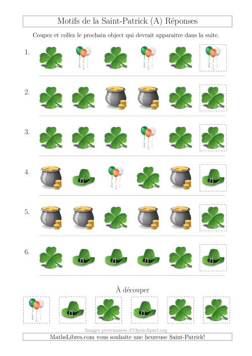 Motif d'Images de la Saint-Patrick avec la Forme Comme Attribut Seulement (A) page 2