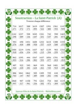 Soustraction de Nombres (Différence Inférieur à 1000)