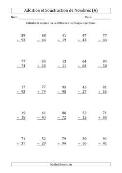 Addition Et Soustraction. Gamme Jusqu'à 10 Numérique. Feuille De