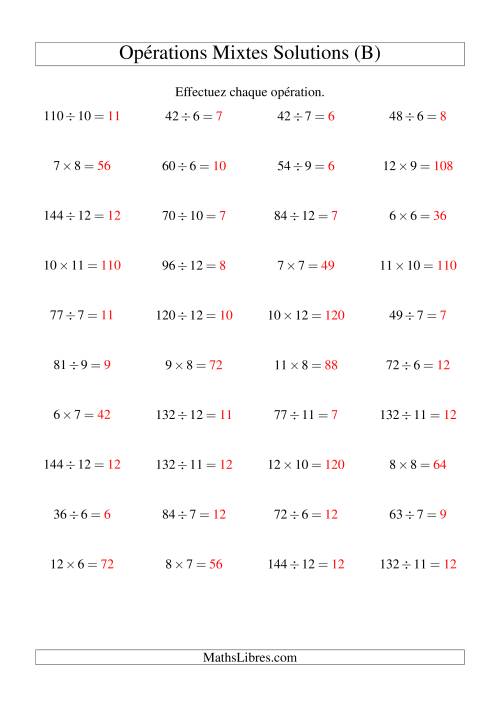 Multiplication et Division -- Règles 6 à 12 (B) page 2