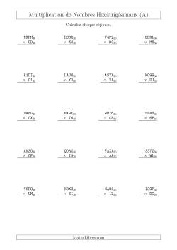 Multiplication de Nombres Hexatrigésimaux (Base 36)