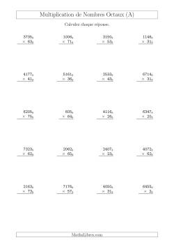 Multiplication de Nombres Octaux (Base 8)