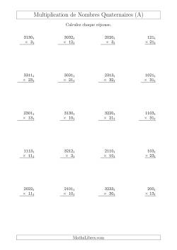 Multiplication de Nombres Quaternaires (Base 4)