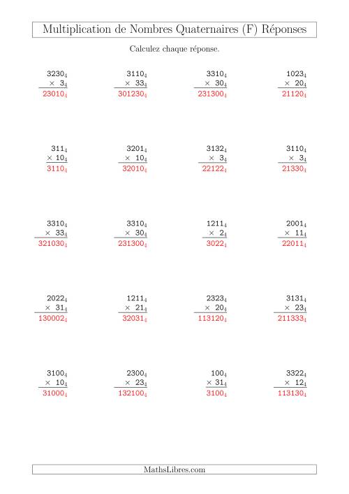 Multiplication de Nombres Quaternaires (Base 4) (F) page 2