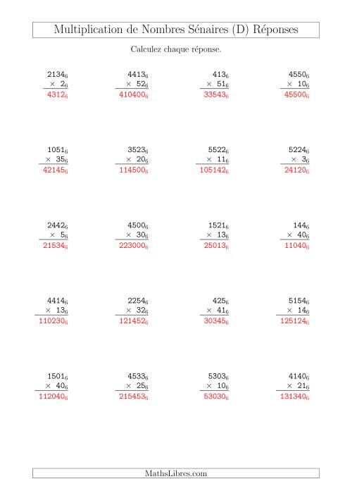 Multiplication de Nombres Sénaires (Base 6) (D) page 2