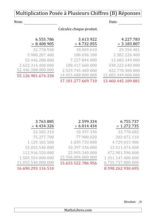 Multiplication d'un Nombre à 7 Chiffres par un Nombre à 7 Chiffres avec un Point comme Séparateur de Milliers (B) page 2