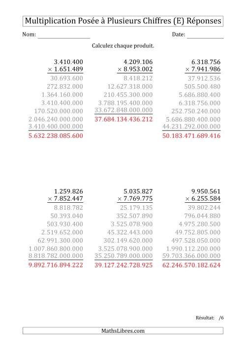 Multiplication d'un Nombre à 7 Chiffres par un Nombre à 7 Chiffres avec un Point comme Séparateur de Milliers (E) page 2