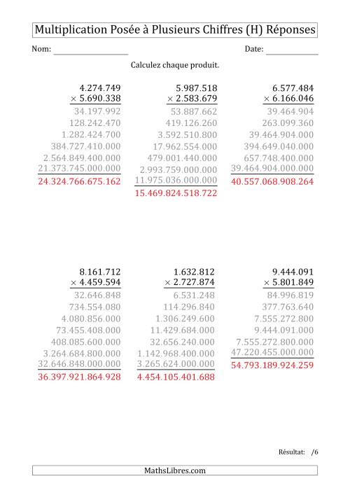 Multiplication d'un Nombre à 7 Chiffres par un Nombre à 7 Chiffres avec un Point comme Séparateur de Milliers (H) page 2