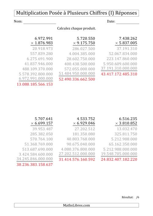 Multiplication d'un Nombre à 7 Chiffres par un Nombre à 7 Chiffres avec un Point comme Séparateur de Milliers (I) page 2