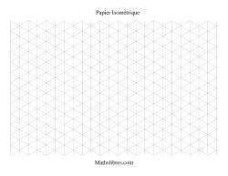 Papier isométrique -- Paysage (large)