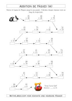 Suivre le Chemin du Lapin de Pâques avec une Somme Variant Jusqu'à 198