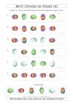 Motif d'Images de Pâques avec la Forme & la Rotation Comme Attributs