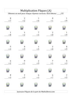 Multiplication de Pâques à Un Chiffre