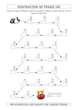 Suivre le Chemin du Lapin de Pâques avec un Diminuende Variant Jusqu'à 98