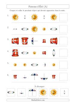 Patrons d'Été avec Trois Particularités (Forme, Taille et Rotation)