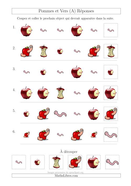 Patrons des Pommes et Vers avec Deux Particularités (Forme et Taille) (A) page 2