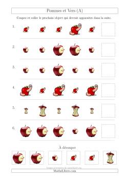 Patrons des Pommes et Vers avec Une Seule Particularité (Taille)