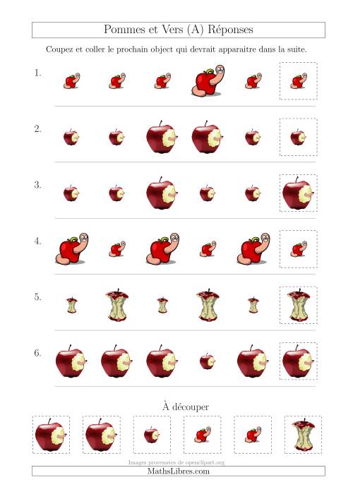 Patrons des Pommes et Vers avec Une Seule Particularité (Taille) (A) page 2