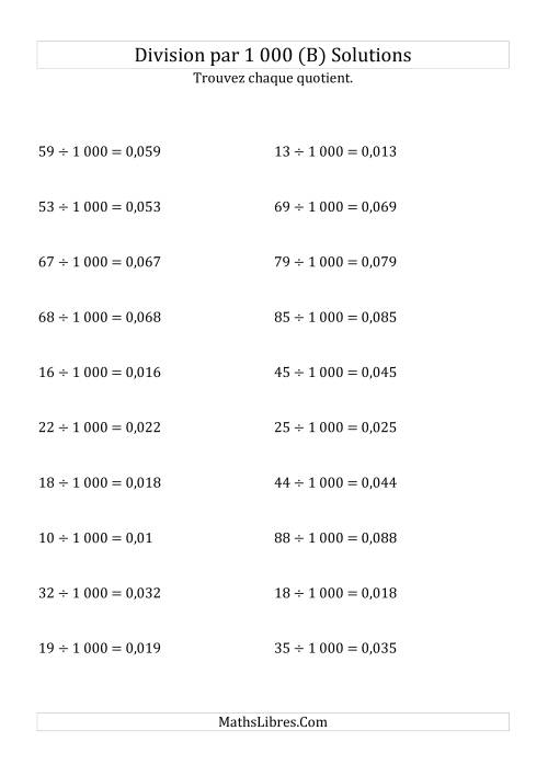 Division de nombres entiers par 1000 (B) page 2