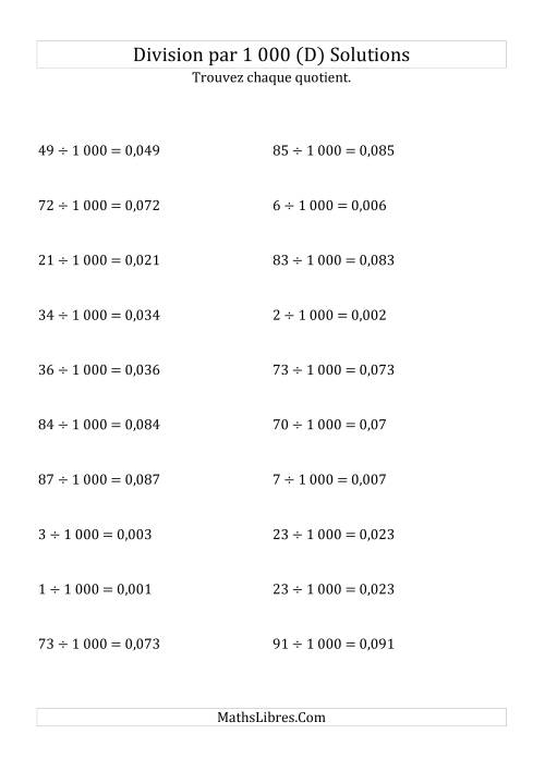 Division de nombres entiers par 1000 (D) page 2