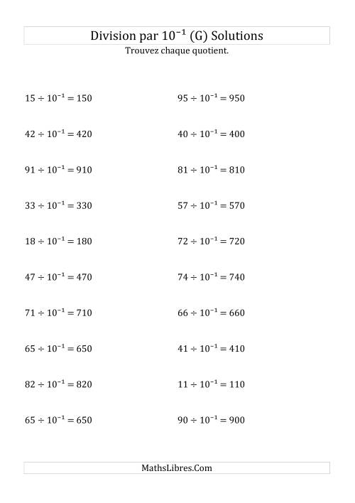 Division de nombres entiers par 10⁻¹ (G) page 2