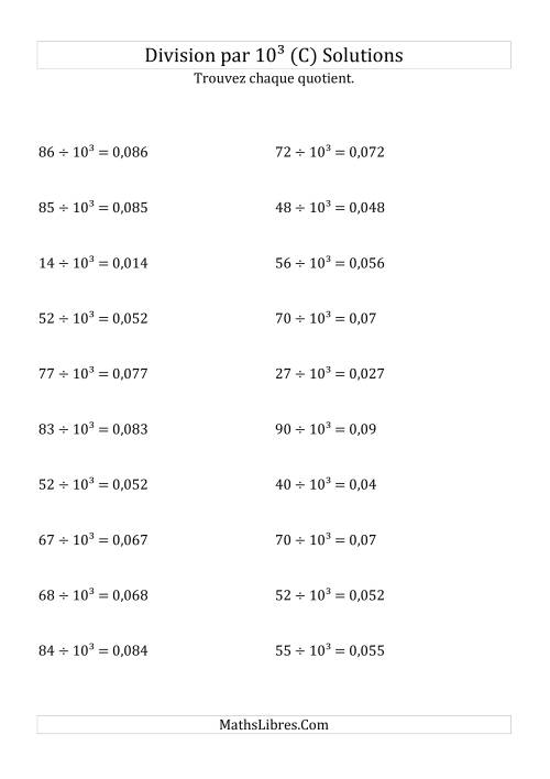 Division de nombres entiers par 10³ (C) page 2