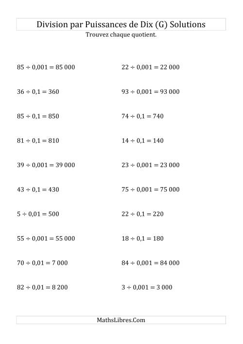 Division de nombres entiers par puissances n&eeacute;gatives de dix (forme standard) (G) page 2