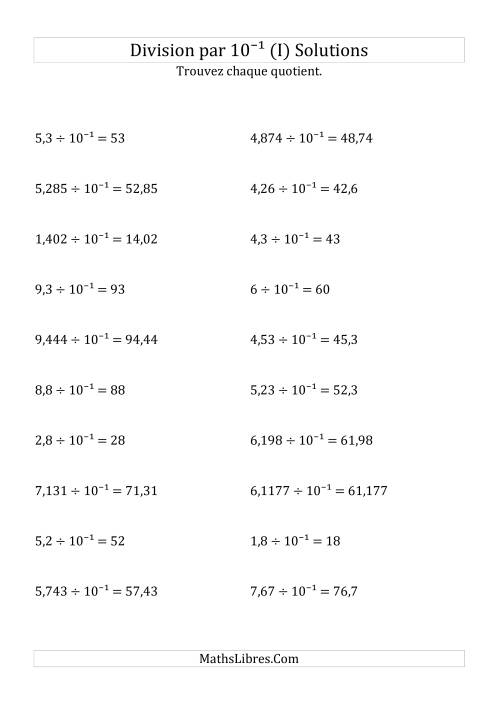 Division de nombres décimaux par 10<sup>-1</sup> (I) page 2