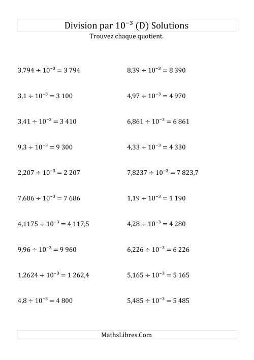 Division de nombres décimaux par 10<sup>-3</sup> (D) page 2