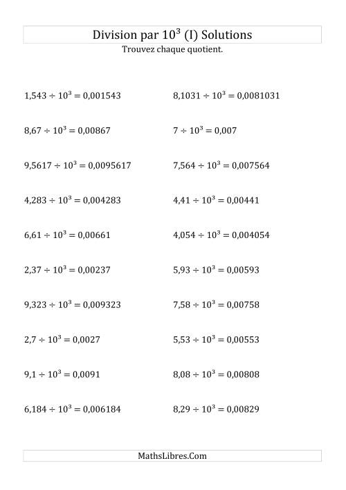 Division de nombres décimaux par 10<sup>3</sup> (I) page 2