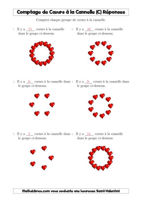 Comptage de Cœurs à la Cannelle Arrangés en Forme Circulaire (C) page 2