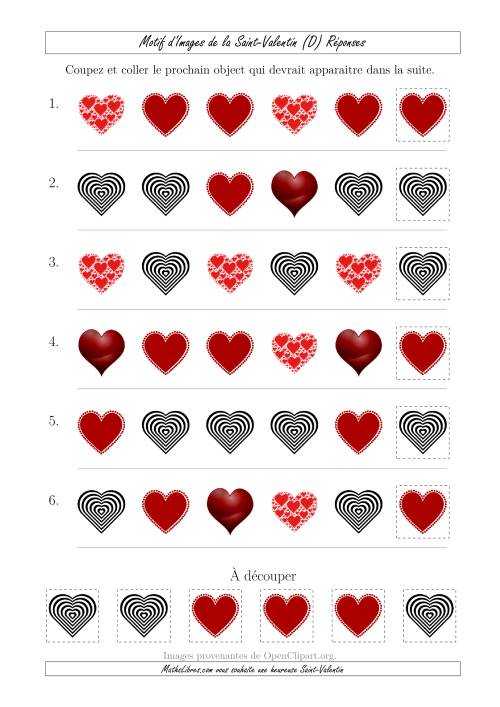 Motif d'Images de la Saint Valentin avec la Forme Comme Attribut Seulement (D) page 2