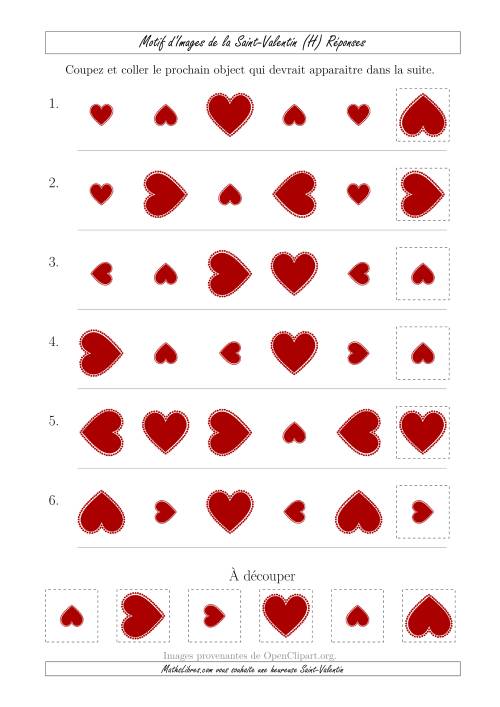 Motif d'Images de la Saint Valentin avec la Taille et la Rotation Comme Attributs (H) page 2