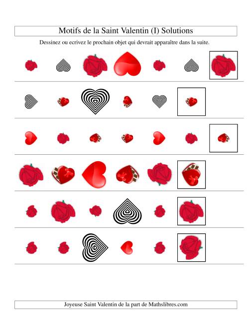 Motifs de la Saint Valentin avec Trois Particularités (forme, taille & rotation) (I) page 2